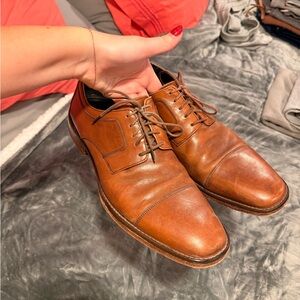 Johnston & Murphy Tan Leather Oxfords